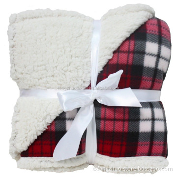 wholesale polar sherpa brush fleece blanket double bed